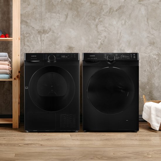 Inventum VWM8010B - Wasmachine - 8kg - 14 programma's - 1400 toeren - Energieklasse A-10% - Steam Clean - Stil: 72 dB - Zwart