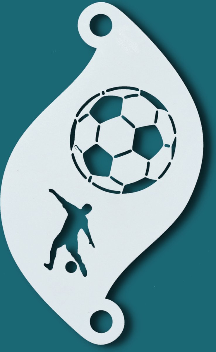 Superstar Schmink sjabloon VOETBAL - SOCCER- 77060