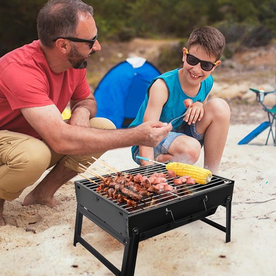 Charcoal Grill Picnic Grill Roestvrij Staal Kleine Grill Draagbare Camping Grill Afneembare BBQ Roosters voor Outdoor Garden Party enz. van Treepark. — afbeelding 2