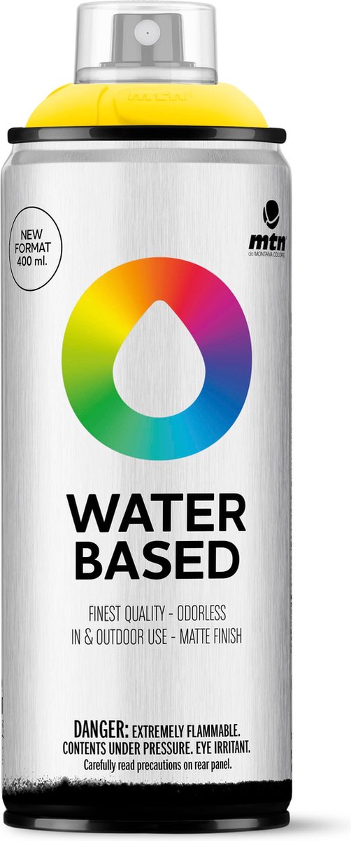 MTN Water Based Spuitbus - verf op waterbasis - RV-1021 Light Yellow - 400ml