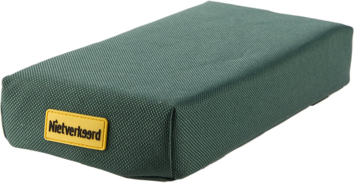Nietverkeerd Bagagedrager kussen - donkergroen - 32x15x5 cm - universeel - eenvoudig te monteren