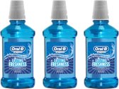 Oral B Complete Lasting Freshness Mondwater - 3 x 250 ml