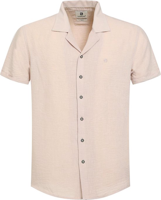 Gabbiano Overhemd Overhemd Resort Linnenlook 334554 01 Beige Mannen Maat - S