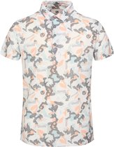 Gabbiano Overhemd Polo Jersey Camo Printed 234544 101 White Mannen Maat - 3XL