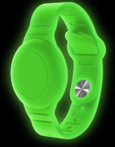 Armband geschikt voor Apple AirTag-siliconen fluor groen-waterproof