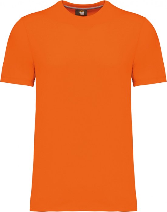 T-shirt Heren 5XL WK. Designed To Work Ronde hals Korte mouw Orange 65% Polyester, 35% Katoen