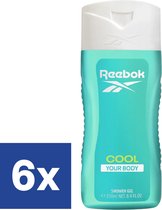 Reebok Douchegel Dames - Cool Your Body - 6 x 250 ml