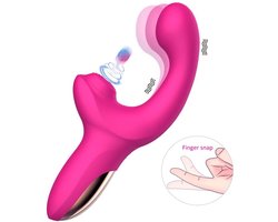ACTION - Volse - Kloppende Vibrator - Stotende Vibrator - Vingeren - G-spot - Seksspeeltje voor Mannen en Vrouwen - Twee Motoren - Pink