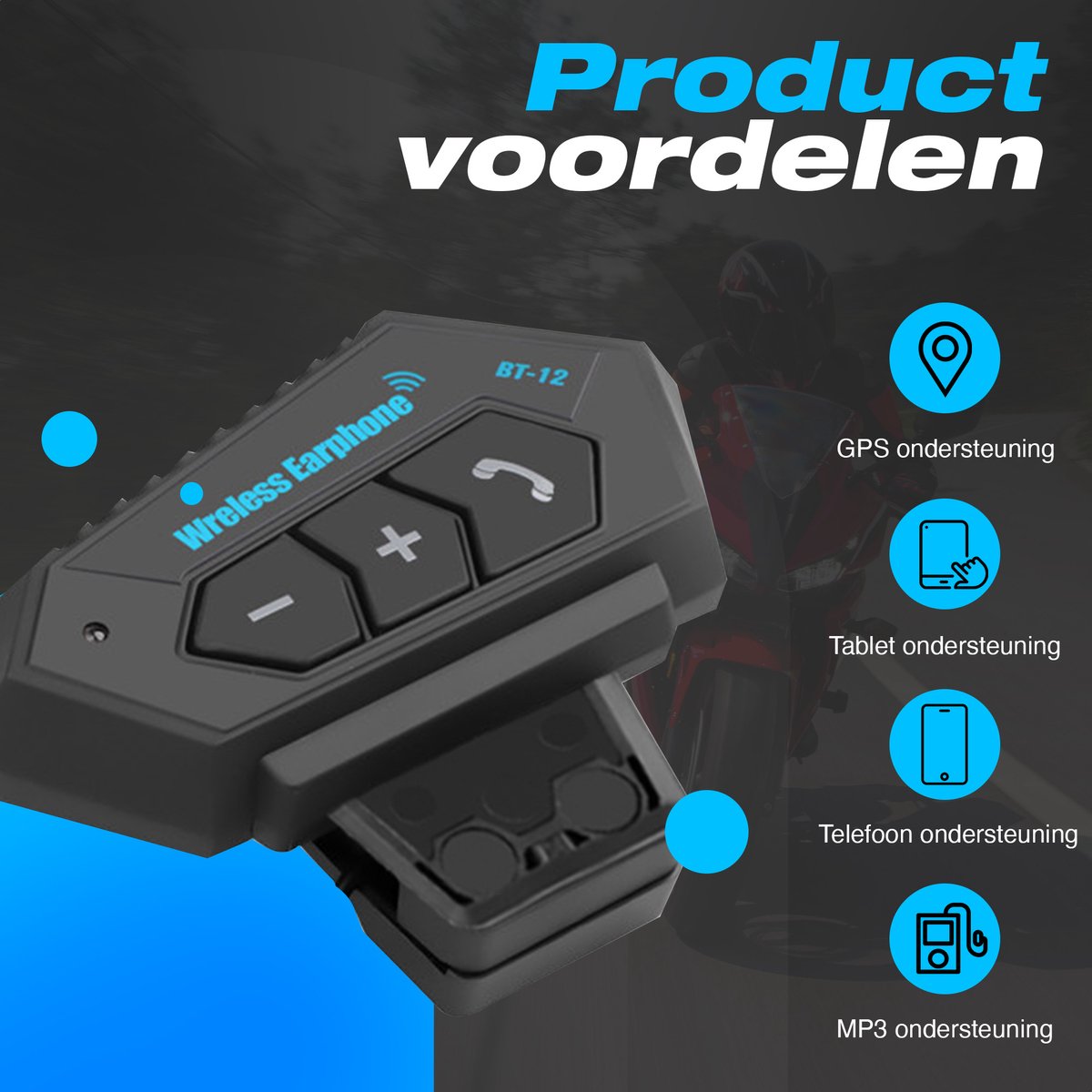 Garpex Motorhelm headset - Bluetooth thumbnail 4