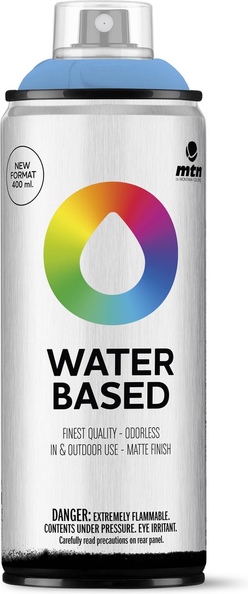 MTN Water Based Spuitbus - verf op waterbasis - RV-336 Azul Mikonos - 400ml
