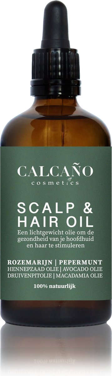 Calcaño Cosmetics - Hoofdhuid- & Haarolie Rozemarijn Pepermunt