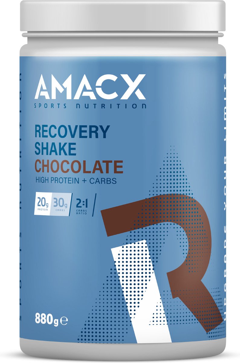 Amacx Recovery Shake - Hersteldrank - Sports Nutrition - Whey Protein - Chocolate - 880 gram