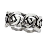 Zilveren “Keltische Knoop”-ring'(R705.56)