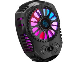 CoolCold G4 - Telefoon Koeler - Phone Cooler - Sminconductor Smartphone Radiator - Zwart - RGB - Breedte 65-85mm