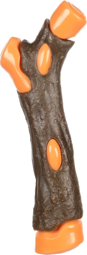 Flamingo Hondenspeelgoed Stok met Buffelhuid - Bruin - 21 x 8 x 4 cm