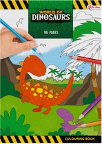 Livre de coloriage cool pour garçons « le monde des dinosaures » avec des dinosaures / dinosaures / dinosaures T- Rex dangereux et amusants, 96 pages d'épaisseur (coloriage pour enfants)