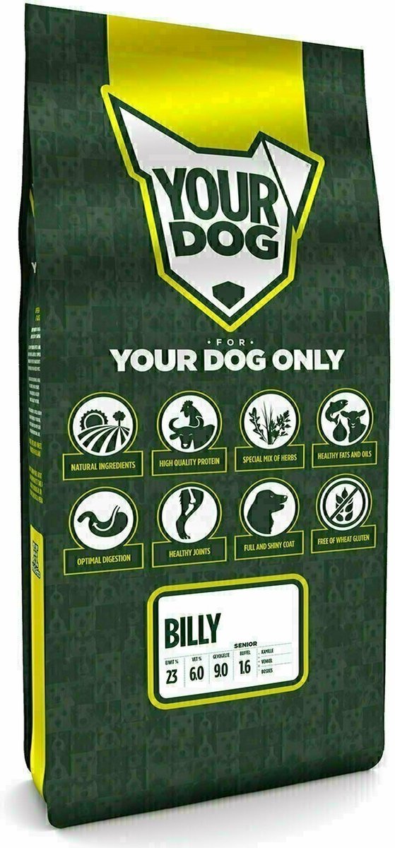 Yourdog Yourdog Billy Rasspecifiek Senior Hondenvoer 12kg | Hondenbrokken