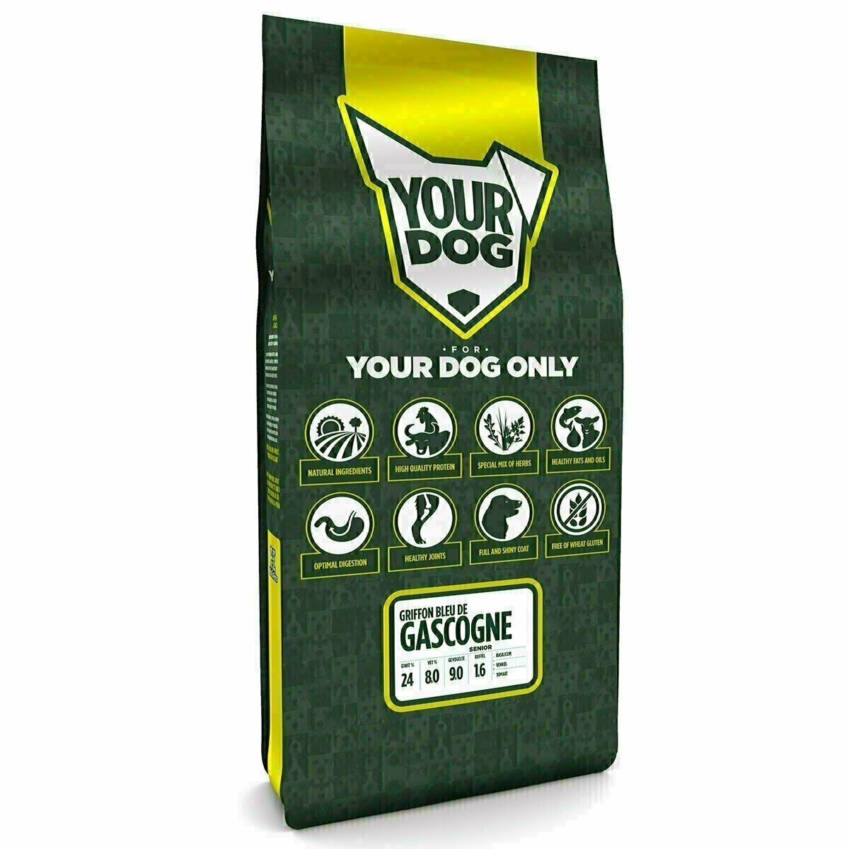 Yourdog Yourdog Griffon bleu de gascogne Rasspecifiek Senior Hondenvoer 12kg | Hondenbrokken