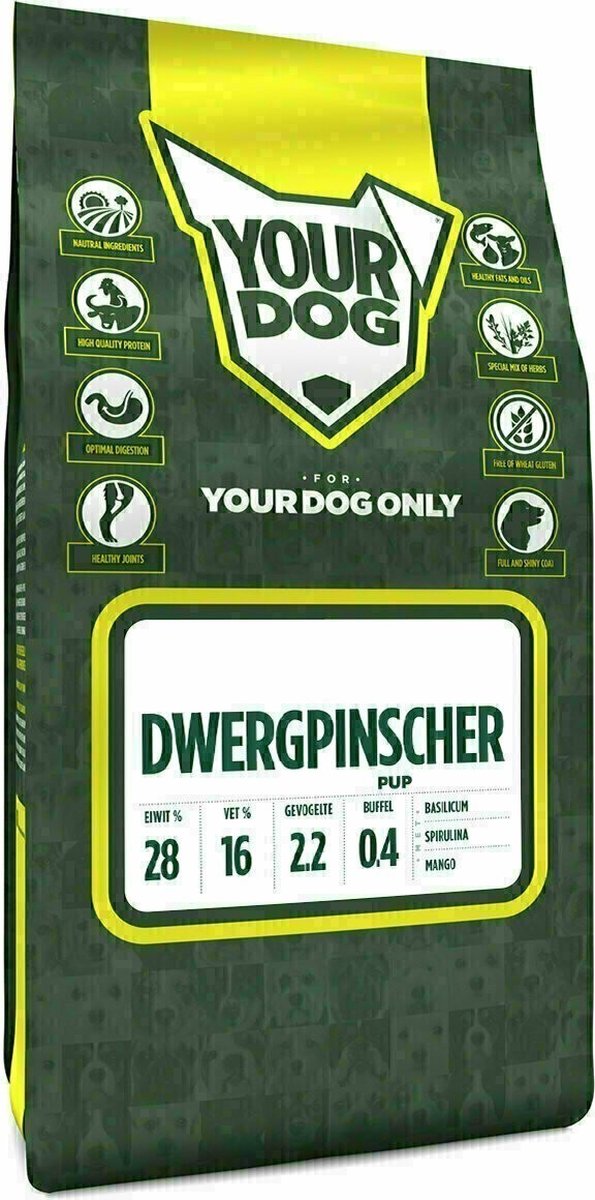 Yourdog Dwergpinscher Rasspecifiek Puppy Hondenvoer 6kg | Hondenbrokken