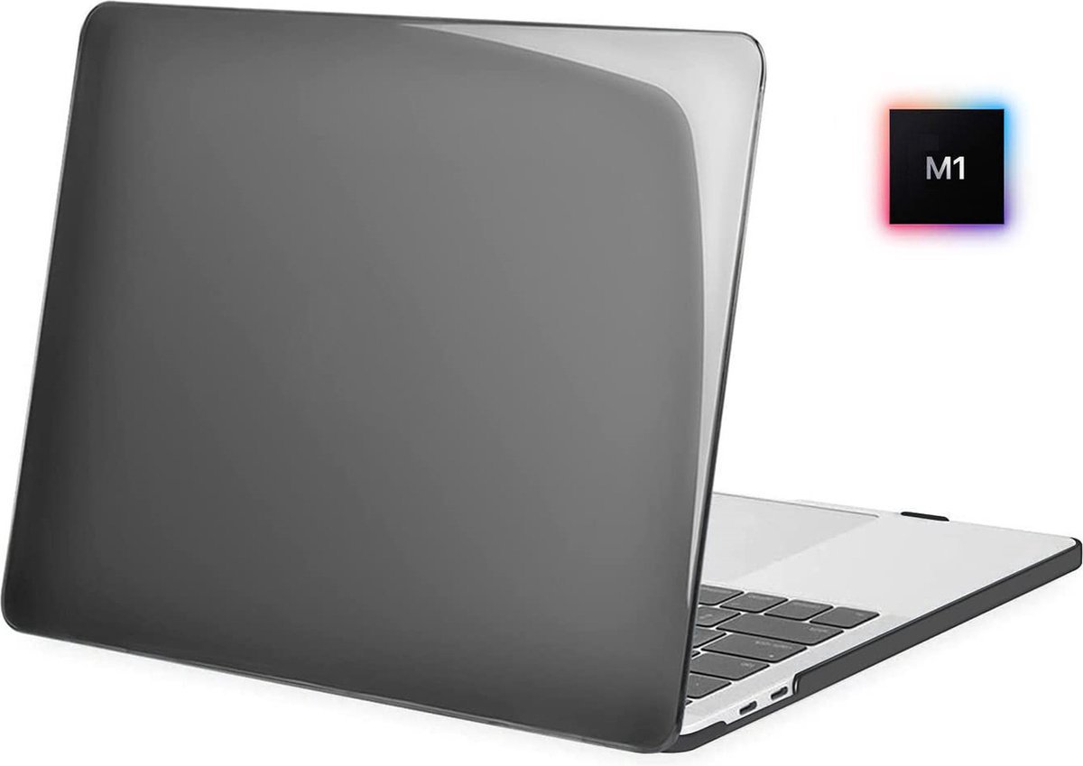 Laptophoes - Geschikt voor MacBook Pro M1 Hoes Case - 13 inch - A2338 (2020) - Zwart