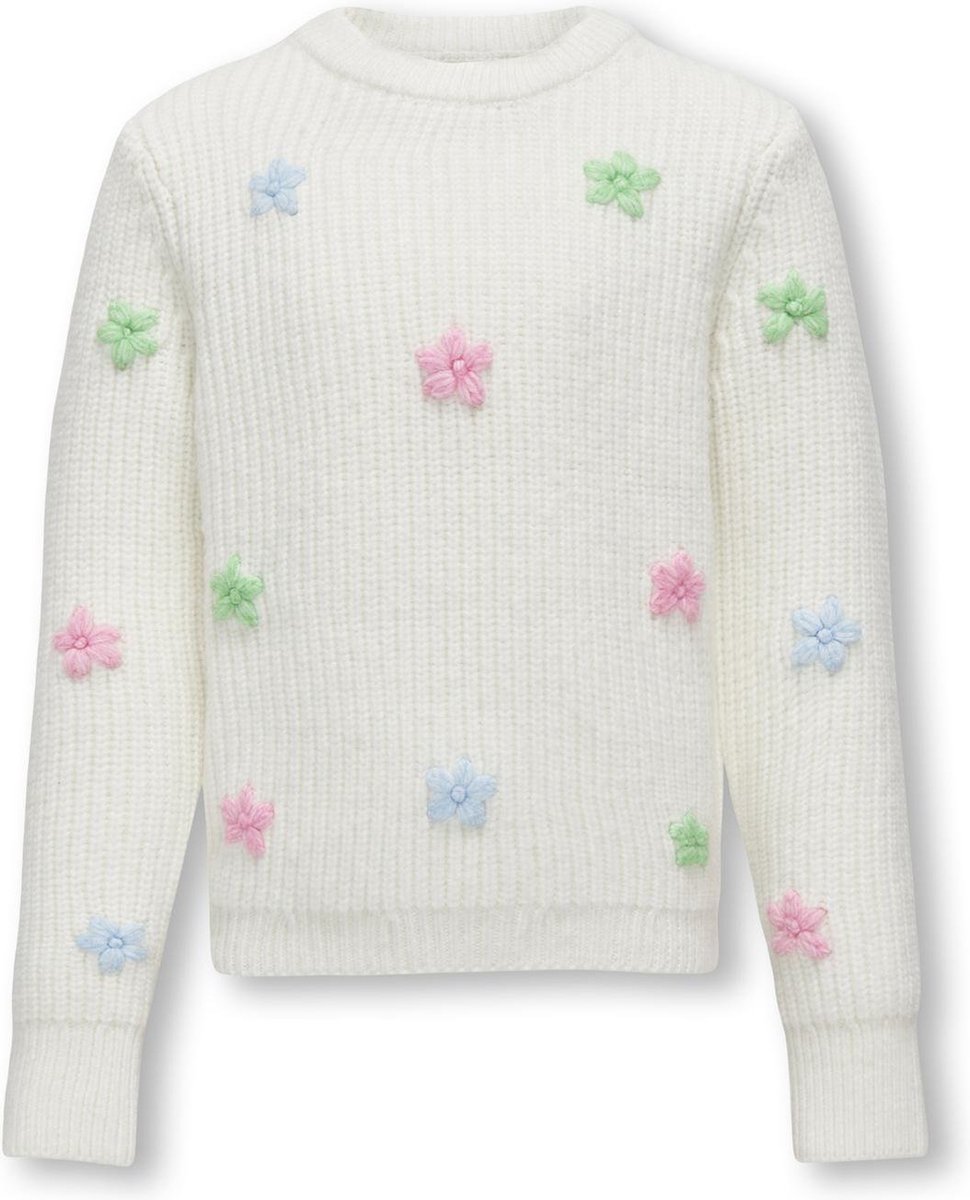 ONLY - Pull - Maat 146/152 - Meisjes - Creme - wol