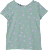 S'Oliver Girl-T-shirt--65A5 BLUE GREEN-Maat 104/110