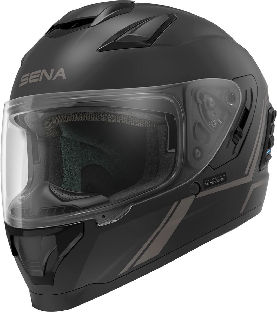 Sena Helmet Stryker Matt Black XL - Maat XL - Helm