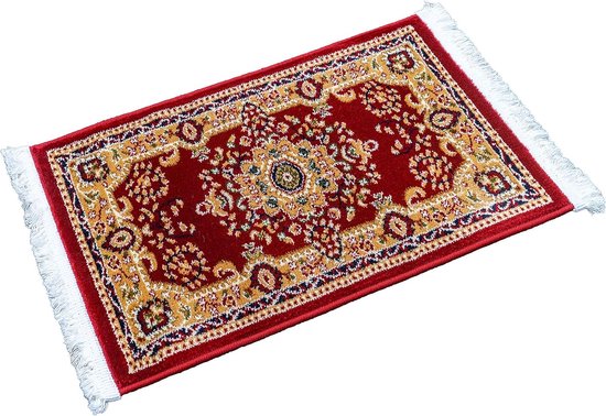 Nouristan Oosterse velours tapijt met franjes oosterse bloemen NAVEH 95x140 cm 60% viscose 40% katoen geschikt voor vloerverwarming crème