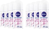 NIVEA® Deo Roller - Pearl & Beauty - Grootverpakking 8 x 50 ml