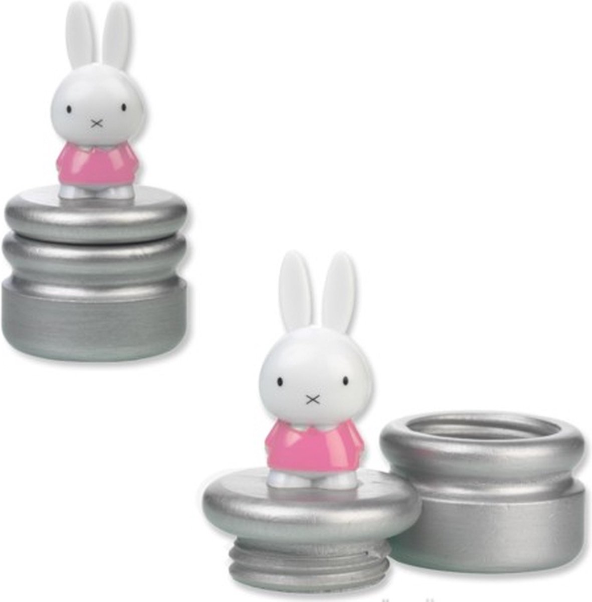 Nijntje houten tandendoosje, variant roze - kraamcadeau baby bewaardoosje - Bambolino Toys