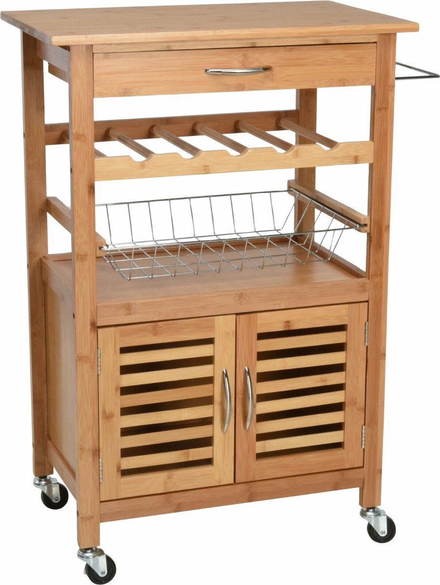 Keuken hulpblok - Bamboehout - 60cm x 36cm x 84cm hoog