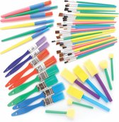 Nylon Penselen, Kunstenaarspenselen Set van Acryl Waterverf en Olieverf voor Beginners, Volwassenen, Kinderen, Kunstenaars en Schilderliefhebbers