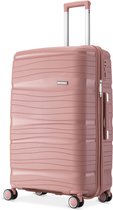 SKYCASES Handbagage Koffer met Wielen - Cijferslot - 35x21x54 cm - 40L - Roze