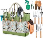 Stellar Outils de jardin complets – Ensemble de jardin 9 pièces – Résistant à la rouille – Comprend un sac de rangement – ​​Outils de jardin – Outils de jardin résistants à la rouille – Cadeaux de jardin pour femmes et hommes