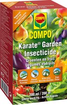 COMPO Karate Garden Groenten & Fruit - insectenbestrijder - concentraat - tegen bijtende en zuigende insecten - snelle werking - doosje 200 ml (200 m²)