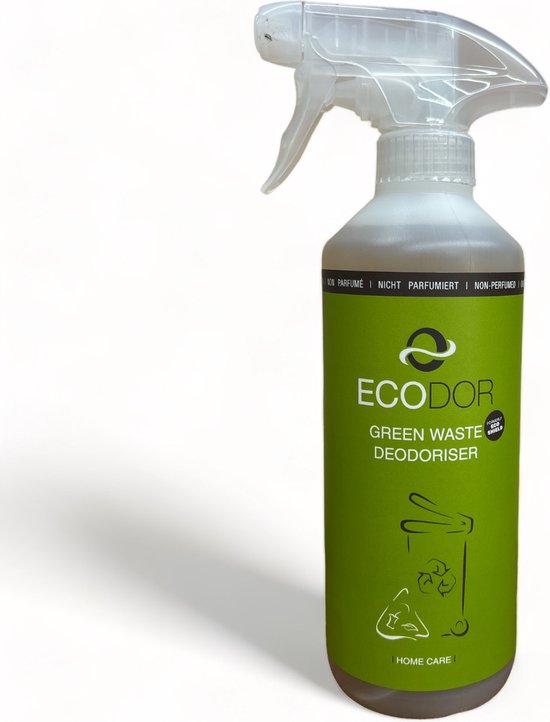 Ecodor EcoShield -2x 500ml spray - Duopack - Afvalbak Ontgeurder - Vegan - Ecologisch - Ongeparfumeerd