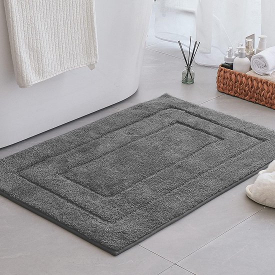 Brandsseller Badmat, 50 x 50 cm, badmat, badkamertapijt, douchemat, donkerblauw Brandsseller Badmat, 50 x 50 cm, badmat, badkamertapijt, douchemat, donkerblauw