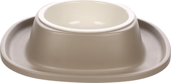 Flamingo Ilko eetpot kunststof taupe (13,5 cm)