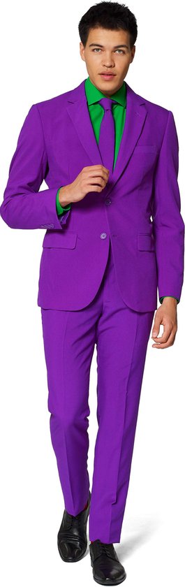 OppoSuits Purple Prince - Mannen Kostuum - Paars - Feest - Maat 54