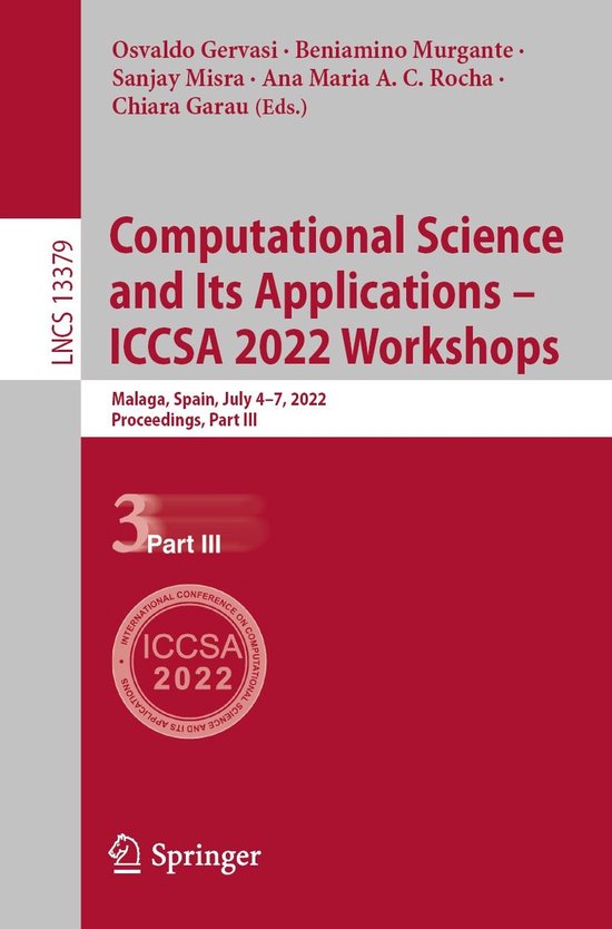 Springer Nature Proceedings Computer Science 3 - Computation ... - cover