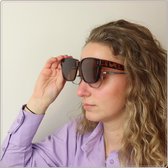 Lunettes de soleil Montour Fitover - Coco - Modèle Carré - Marron - Femme - Coupe Groot