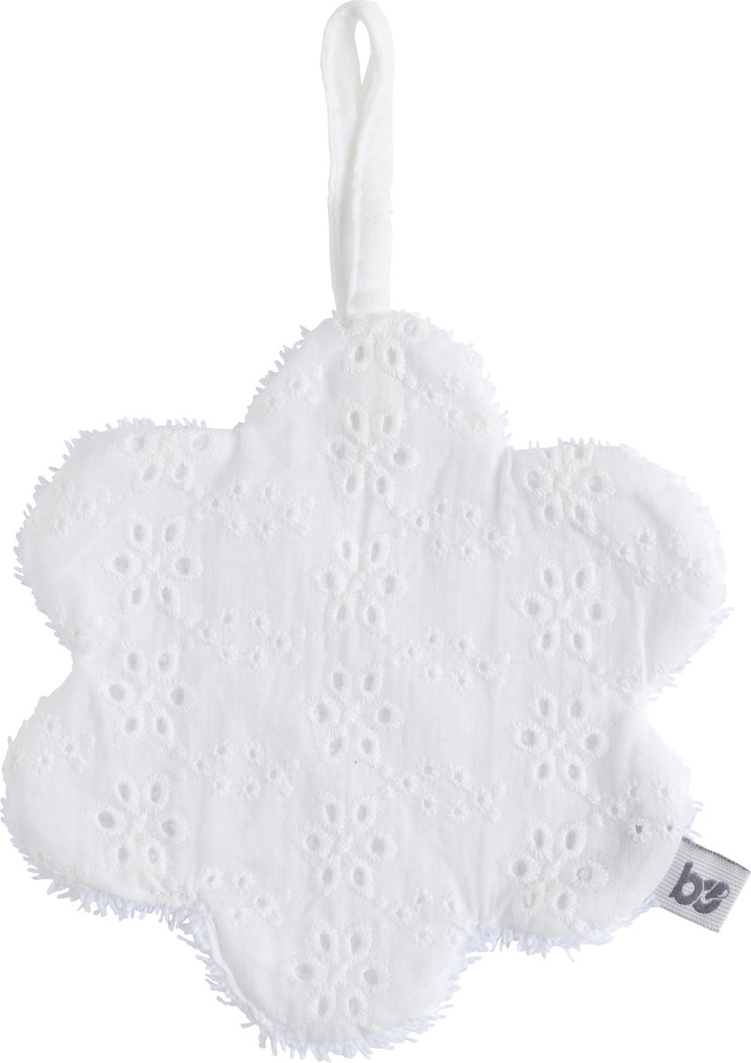 Goedkoopste Baby's Only Gebreid speendoekje - Speenknuffel bloem Calm - Wit
