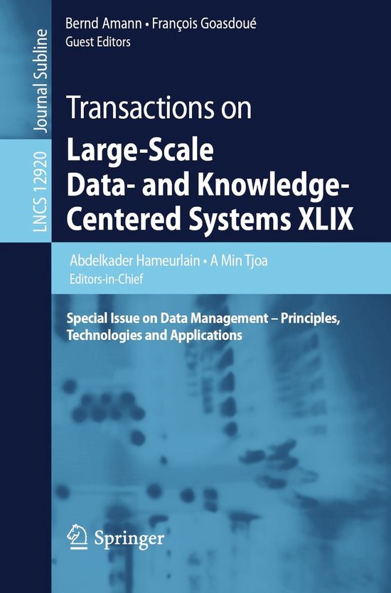 Computer Science (R0) - Transactions on Large-Scale Data- an ... - cover
