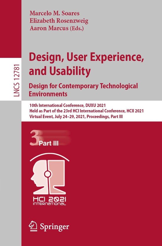 Springer Nature Proceedings Computer Science 3 - Design, Use ... - cover