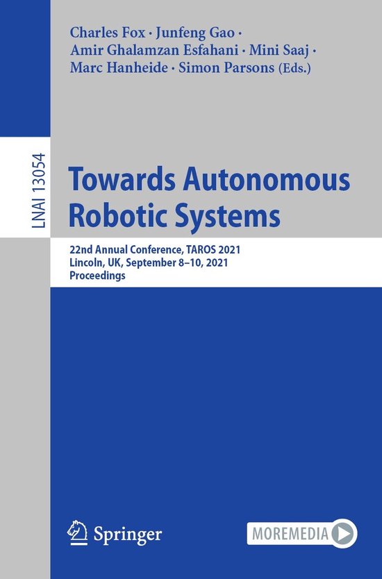 Springer Nature Proceedings Computer Science - Towards Auton ... - cover