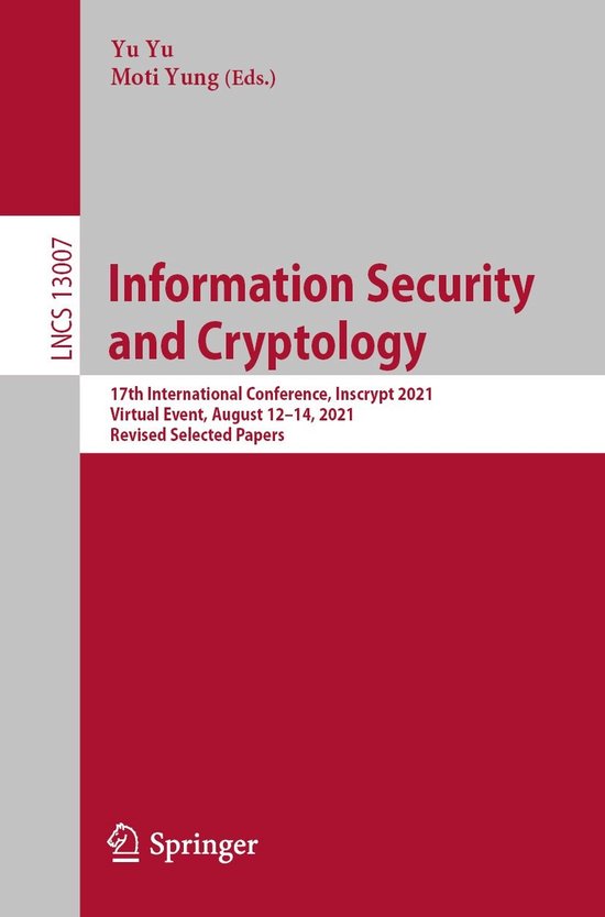 Springer Nature Proceedings Computer Science - Information S ... - cover