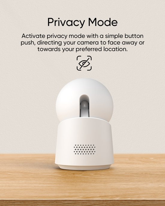 eufy Security Indoor Cam C220 - Caméra de sécurité résolution 2K avec PTZ 360°