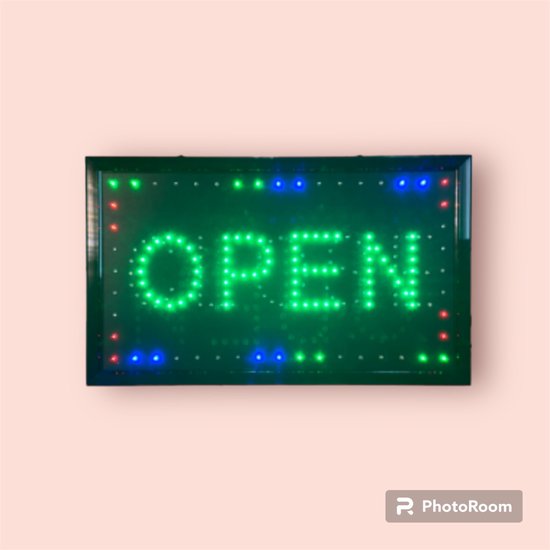 LED bord open en closed bord