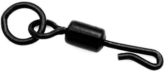 Korda Quick Change Ringswivel - Maat 11 - Mat Zwart van Korda — afbeelding 3
