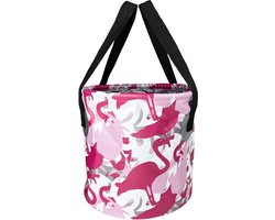 Opvouwbare emmer, Stevige opvouwbare emmer, Wateremmer: Lichtgewicht, Ruimtebesparend, Veelzijdig, Opvouwbare kom voor vakanties, tuin, buiten, vissen en kamperen, inklapbaar (Carm, 10 L)